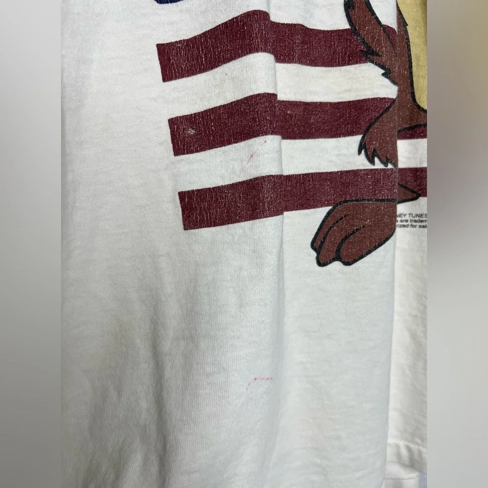DELTA TAS THE TASMANIAN DEVIL VTG TEE TSHIRT XL USA Looney Tunes - Picture 11 of 12